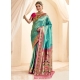 Silk Trendy Saree In Turquoise