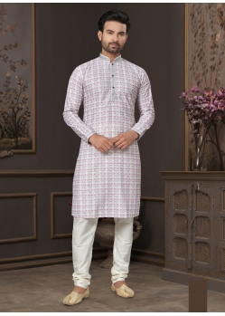 Multi Colour Heavy Cotton Digital Printed Mens Kurta Pajama