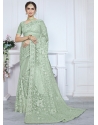 Praiseworthy Green Net Trendy Saree