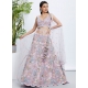 Topnotch Mauve Net Lehenga Choli With Cord Embroidered Sequins And Thread Work