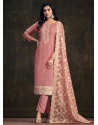 Organza Salwar Suit In Pink