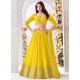 Yellow Georgette Embroidered And Sequins Work Readymade Lehenga Choli