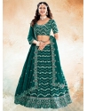 Rama Georgette Lehenga Choli With Embroidered And Sequins Work For Ceremonial