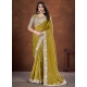 Green Banarasi Silk Cord Sequins Thread And Zari Work Classic Saree