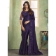 Blue Silk Classic Saree With Patch Border Embroidered And Sequins Work