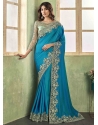 Silk Trendy Saree In Blue