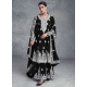 Black Chinon Embroidered Work Salwar Suit