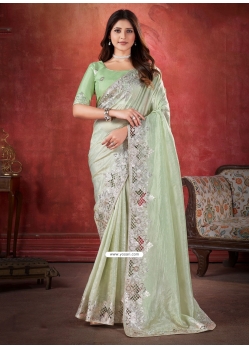 Crush Classic Sari With Zari Work
