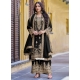 Black Chinon Beads Embroidered And Sequins Work Pakistani Salwar Suit