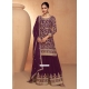 Chinon Readymade Salwar Suit With Embroidered Work