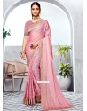 Pink Art Silk Trendy Saree