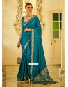 Satin Silk Classic Sari With Weaving And Zari Work