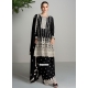 Embroidered Work Chinon Salwar Suit In Black For Ceremonial