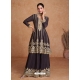 Trendy Black Embroidered Party Wear Designer Suit