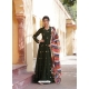 Green Zari Thread And Embroidery Worked Gown With Dupatta