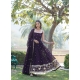 Heavy Faux Blooming Party Wear Gown With Dupatta In Wine