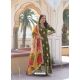 Green Embroidery Sequins Worked Designer Gown With Dupatta