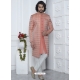 Jacqurad Silk Designer Indowestern Sherwani In Peach