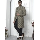 Jacqurad Silk Designer Indowestern Sherwani In Black