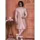 Pink Art Silk Designer Indo Western Sherwani