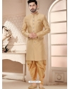 Gold Jacquard Indo Western Sherwani