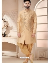 Gold Silk Indo Western Sherwani