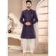 Blue Designer Jacquard Indo Western Sherwani