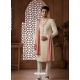 Embroidered Art Silk Hand Worked Wedding Sherwani In Cream