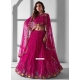 Rani Georgette Embroidered And Sequins Work Lehenga Choli