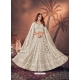 Off White Premium Net Hand Worked Wedding Lehenga Choli