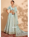 Georgette Readymade Lehenga Choli With Thread And Sequins Work