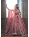 Pink Heavy Embroidered Butterfly Net Designer Lehenga Choli