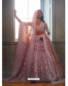 Beige Heavy Butterfly Net Designer Lehenga Choli