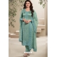 Green Classic Dola Silk Designer Salwar Suit