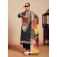 Trendy Black Printed Pure Muslin Designer Salwar Suit