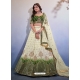 Green And Off White Wedding Wear Special Premium Lehenga Choli