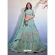 Sky Blue Party Wear Special Designer Premium Lehenga Choli