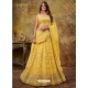 Yellow Premium Georgette Sequins And Embroidered Lehenga Choli