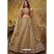 Beige Sequins And Embroidered Premium Net Lehenga Choli