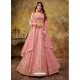 Pink Sequins And Embroidered Premium Net Lehenga Choli