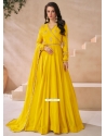 Silk Gown In Mustard