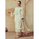 Off White Muslin Salwar Suit With Digital Print Work