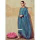 Muslin Designer Salwar Suit In Blue