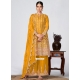 Mustard Heavy Premium Chinon Designer Salwar Suit
