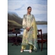 Yellow Digital Printed Pure Linen Designer Suit