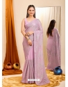 Pink Trendy Georgette Designer Saree