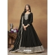 Black Embroidered Silk Salwar Suit