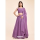 Lavender Thread And Sequins Embroidered Lehenga Choli