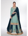 Turquoise Premium Silk Designer Lehenga Suit