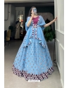 Sky Blue Georgette Heavy Worked Designer Lehenga Choli